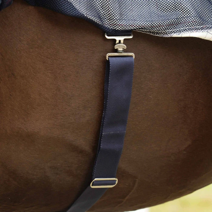 Weatherbeeta Breeze With Surcingle III Combo Neck Rug - White / Navy 4 Weatherbeeta Breeze With Surcingle III Combo Neck Rug - White / Navy - Image 2