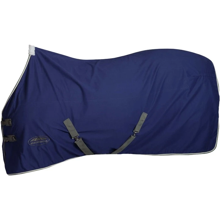 2022 Weatherbeeta Cotton Show Sheet II Standard Neck 1007764001 - Dark Blue / Grey / White 3 2022 Weatherbeeta Cotton Show Sheet II Standard Neck 1007764001 - Dark Blue / Grey / White