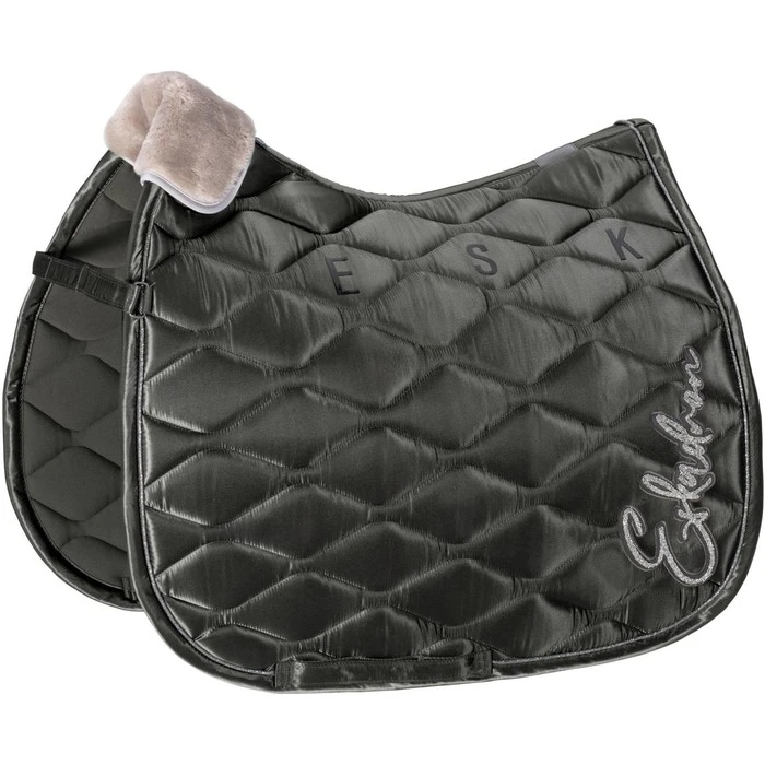 2022 Eskadron Satin Saddle Cloth 218073515 - Dark Olive 3 2022 Eskadron Satin Saddle Cloth 218073515 - Dark Olive