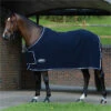 2022 Weatherbeeta Wool Show Sheet With Chest Panel Standard Neck Fleece Rug 10115800 - Navy / White