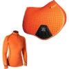 2022 Woof Wear Womens Performance Riding Shirt & Close Contact Saddle Cloth Bundle - Orange -Chic Equestrian Supplies 202220Woof20Wear20Womens20Performance20Riding20Shirt202620Close20Contact20Saddle20Cloth20Bundle20 20Orange.700x700