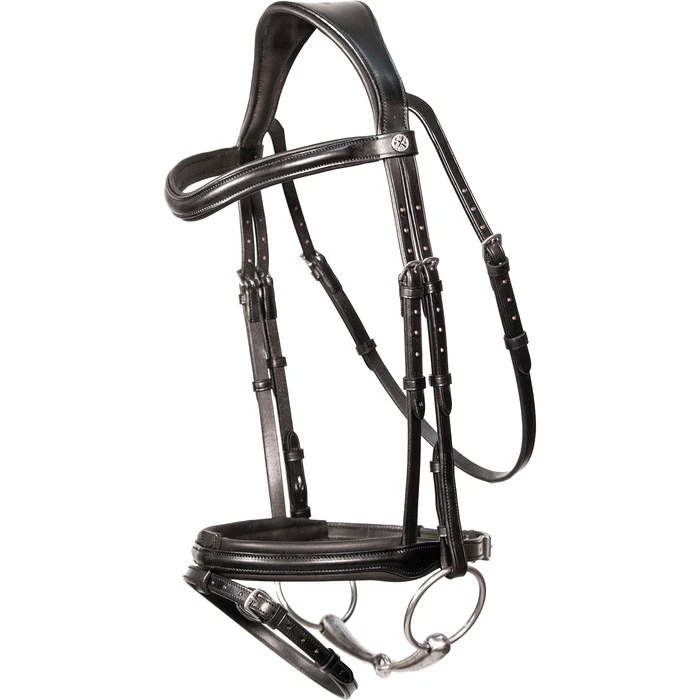 2023 Henry James Saddlery Comfort Flash Bridle HJ-BR-02 - Black Colour Black 3 2023 Henry James Saddlery Comfort Flash Bridle HJ-BR-02 - Black Colour Black