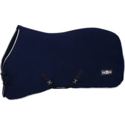 2023 Saxon Defiant Fleece Standard Neck Horse Rug 1011728 - Navy / White