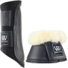 2023 Woof Wear Club Brushing Boots & Pro Overreach Sheepskin Boots Bundle WB0003WB0052 - Black Colour Black