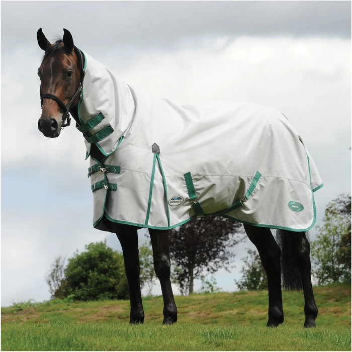 WeatherBeeta Green-Tec 900D Lite Plus Combo Neck Rug - Light Grey / Green 3 WeatherBeeta Green-Tec 900D Lite Plus Combo Neck Rug - Light Grey / Green