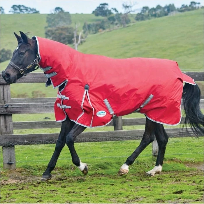2022 Weatherbeeta Comfitec Classic Medium-Lite Combo Neck Turnout Rug - Red / Silver 3 2022 Weatherbeeta Comfitec Classic Medium-Lite Combo Neck Turnout Rug - Red / Silver