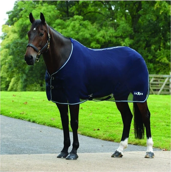Saxon Element Net Cooler Standard Neck Rug - Navy / Blue 3 Saxon Element Net Cooler Standard Neck Rug - Navy / Blue