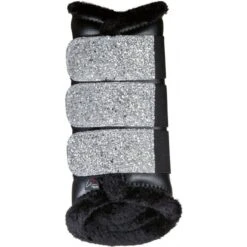2022 HKM Sparkle Brushing Boots 13345 - Black / Silver 7 2022 HKM Sparkle Brushing Boots 13345 - Black / Silver -Chic Equestrian Supplies 4304 HKM20Sparkle20Protection20Boots201334520 20Black20 201a.700x700