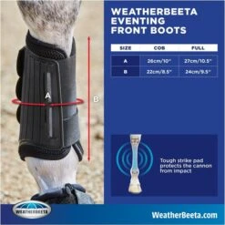 2023 Weatherbeeta Eventing Front Boots 8076 - Black -Chic Equestrian Supplies 6030 202320Weatherbeeta20Eventing20Front20Boots20807620 20Black20size.700x700