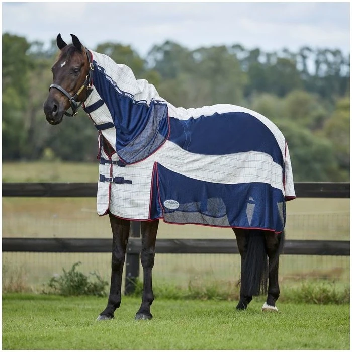 2023 Weatherbeeta Breeze With Surcingle IV Combo Neck 10183790 - White / Navy / Red Colour White / Navy / Red 4 2023 Weatherbeeta Breeze With Surcingle IV Combo Neck 10183790 - White / Navy / Red Colour White / Navy / Red - Image 2
