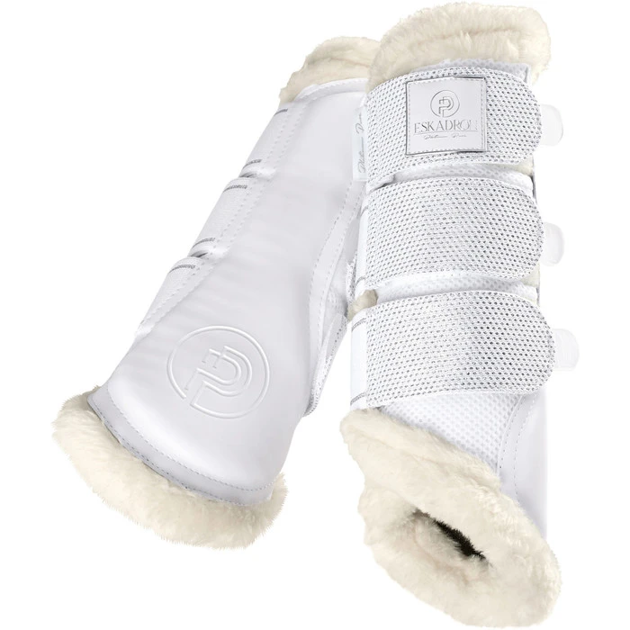 2023 Eskadron Glossy Crystal Saddle Cloth & Mesh Evo-Wool Tendon Boots Bundle 218131555131 - White 6 2023 Eskadron Glossy Crystal Saddle Cloth & Mesh Evo-Wool Tendon Boots Bundle 218131555131 - White - Image 4