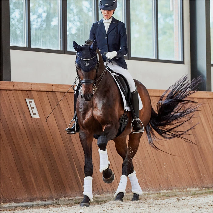 2023 Eskadron Glossy Crystal Saddle Cloth & Mesh Evo-Wool Tendon Boots Bundle 218131555131 - White 9 2023 Eskadron Glossy Crystal Saddle Cloth & Mesh Evo-Wool Tendon Boots Bundle 218131555131 - White - Image 7