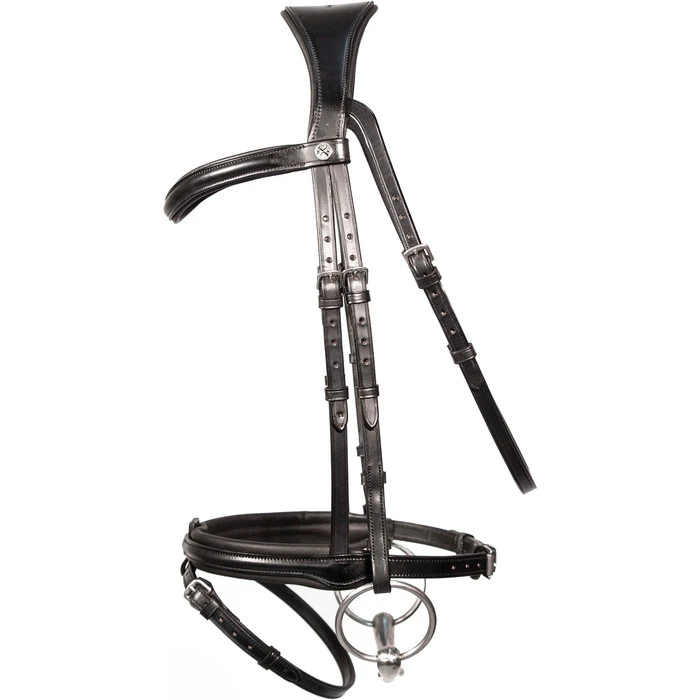 2023 Henry James Saddlery Comfort Flash Bridle HJ-BR-02 - Black Colour Black 4 2023 Henry James Saddlery Comfort Flash Bridle HJ-BR-02 - Black Colour Black - Image 2