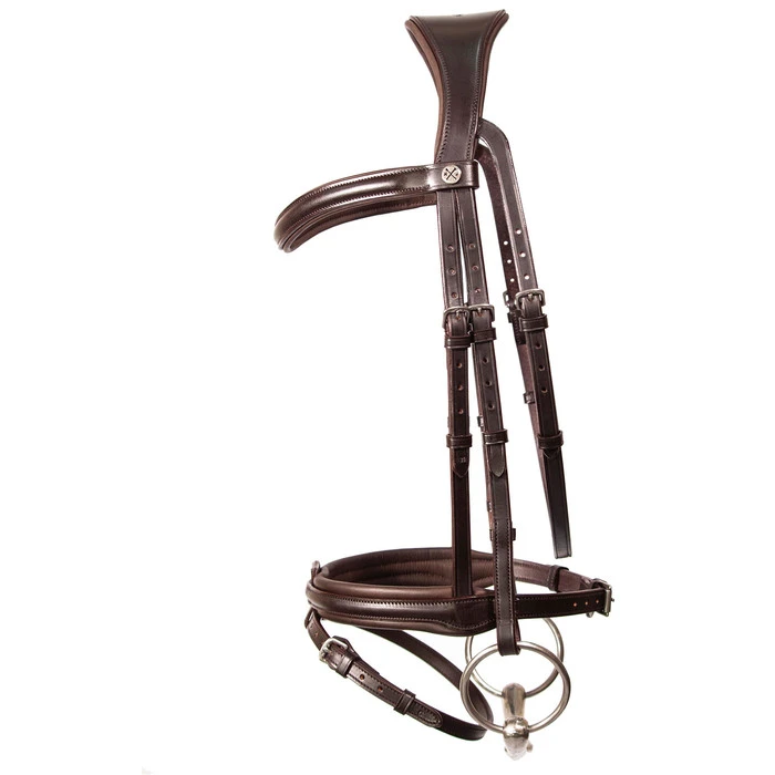 2023 Henry James Saddlery Comfort Flash Bridle HJ-BR-02 - Havana Brown Colour Havana Brown 4 2023 Henry James Saddlery Comfort Flash Bridle HJ-BR-02 - Havana Brown Colour Havana Brown - Image 2