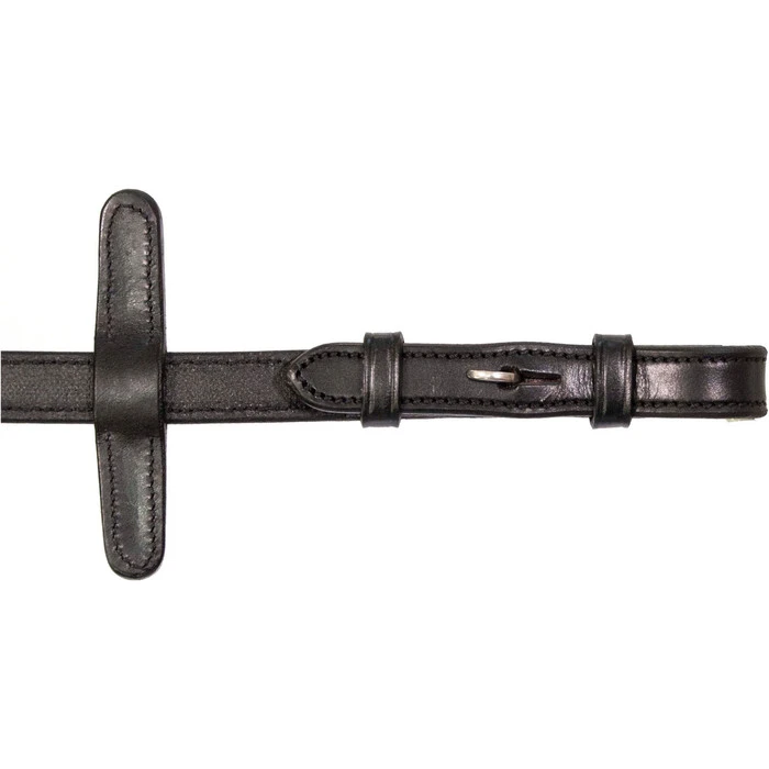 2023 Henry James Saddlery Small Pimple Hybrid Rubber Reins With Leather Stoppers RR6 - Black Colour Black 4 2023 Henry James Saddlery Small Pimple Hybrid Rubber Reins With Leather Stoppers RR6 - Black Colour Black - Image 2