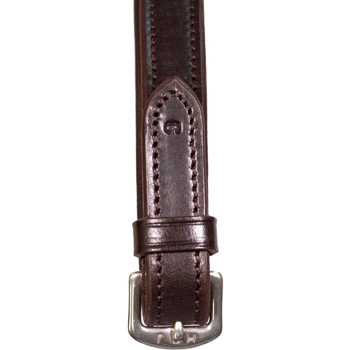 2023 Henry James Saddlery Small Pimple Hybrid Rubber Reins With Leather Stoppers RR6 - Havana Brown Colour Havana Brown 5 2023 Henry James Saddlery Small Pimple Hybrid Rubber Reins With Leather Stoppers RR6 - Havana Brown Colour Havana Brown - Image 3
