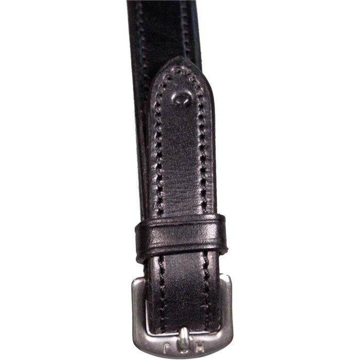 2023 Henry James Saddlery Xtreme Eventer Hybrid Rubber Reins With Leather Stoppers RR7 - Black Colour Black 5 2023 Henry James Saddlery Xtreme Eventer Hybrid Rubber Reins With Leather Stoppers RR7 - Black Colour Black - Image 3