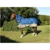 2022 Hy Equestrian StormX 200 Combi Turnout Rug Thelwell Jumps - Blue / Taupe / Navy -Chic Equestrian Supplies PR 34987 StormX Original 200 Turnout Rug Thelwell Collection Jumps 01.700x700