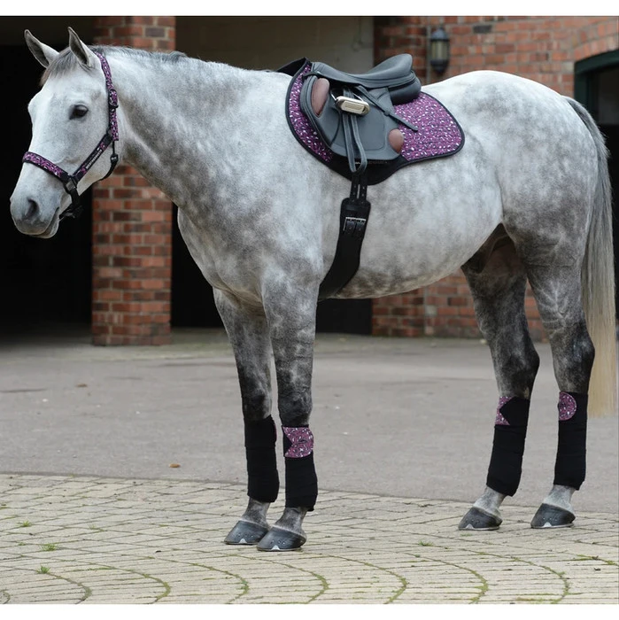 Weatherbeeta Prime Leopard Dressage Saddle Pad 1006959002 Pink Leopard Print 4 Weatherbeeta Prime Leopard Dressage Saddle Pad 1006959002 Pink Leopard Print - Image 2