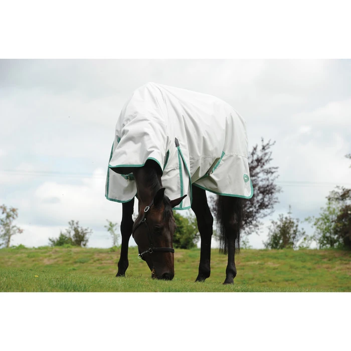 WeatherBeeta Green-Tec 900D Lite Plus Combo Neck Rug - Light Grey / Green 4 WeatherBeeta Green-Tec 900D Lite Plus Combo Neck Rug - Light Grey / Green - Image 2