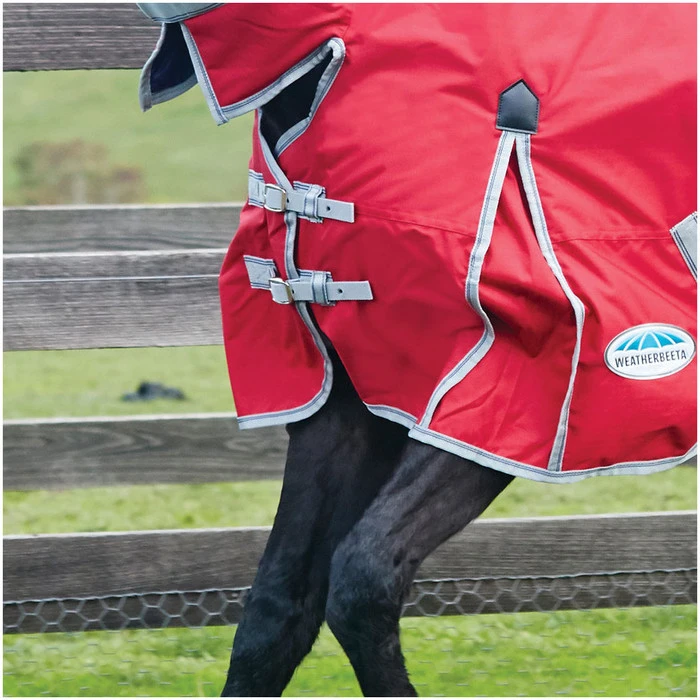 2022 Weatherbeeta Comfitec Classic Lite Combo Neck Turnout Rug - Red / Silver Colour Red/Silver 5 2022 Weatherbeeta Comfitec Classic Lite Combo Neck Turnout Rug - Red / Silver Colour Red/Silver - Image 3