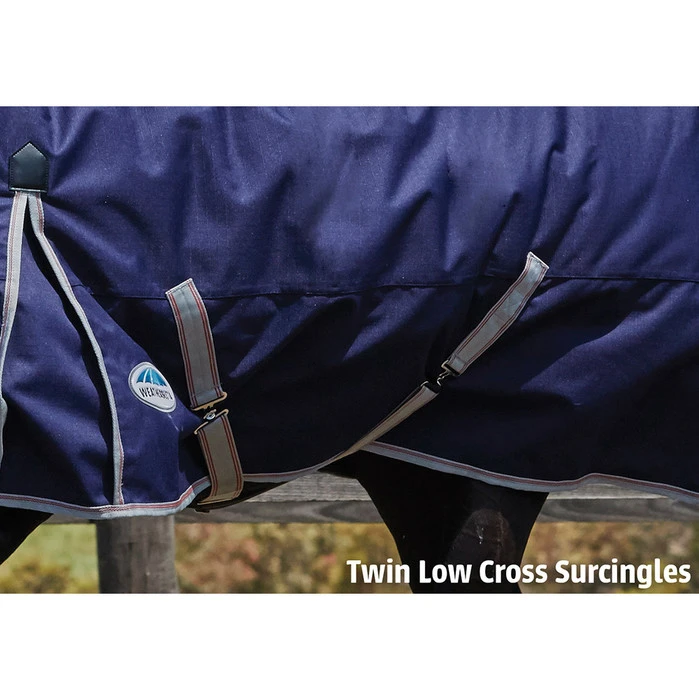 2022 Weatherbeeta Comfitec Essential Heavy Combo Neck Turnout Rug - Navy / Silver 6 2022 Weatherbeeta Comfitec Essential Heavy Combo Neck Turnout Rug - Navy / Silver - Image 4