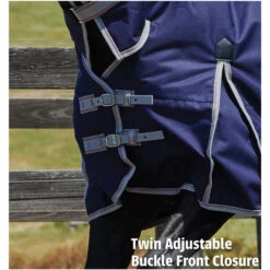 2022 Weatherbeeta Comfitec Essential Heavy Combo Neck Turnout Rug - Navy / Silver 13 2022 Weatherbeeta Comfitec Essential Heavy Combo Neck Turnout Rug - Navy / Silver -Chic Equestrian Supplies Weatherbeeta Comfitec Essential Combo Neck Heavy Navy Silver 5.700x700 1