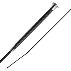 2023 Woof Wear Diamond 100cm Dressage Whip WH0015-BKSI-100 - Black / Silver
