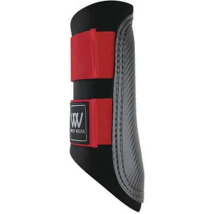 Woof Wear Club Brushing Boots WB0003 - Black / Red Colour Red/Black 3 Woof Wear Club Brushing Boots WB0003 - Black / Red Colour Red/Black