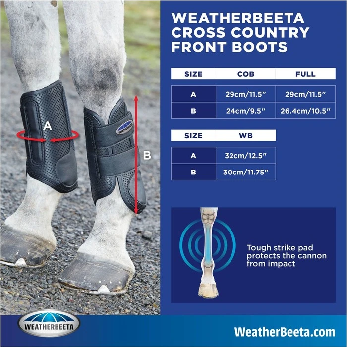 Weatherbeeta Cross Country Boots Front - Black 6 Weatherbeeta Cross Country Boots Front - Black - Image 4