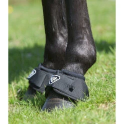 Equilibrium Tri-Zone Over Reach Boots Black -Chic Equestrian Supplies equilibrium tri zone over reach boots black eqb0650 worn.700x700