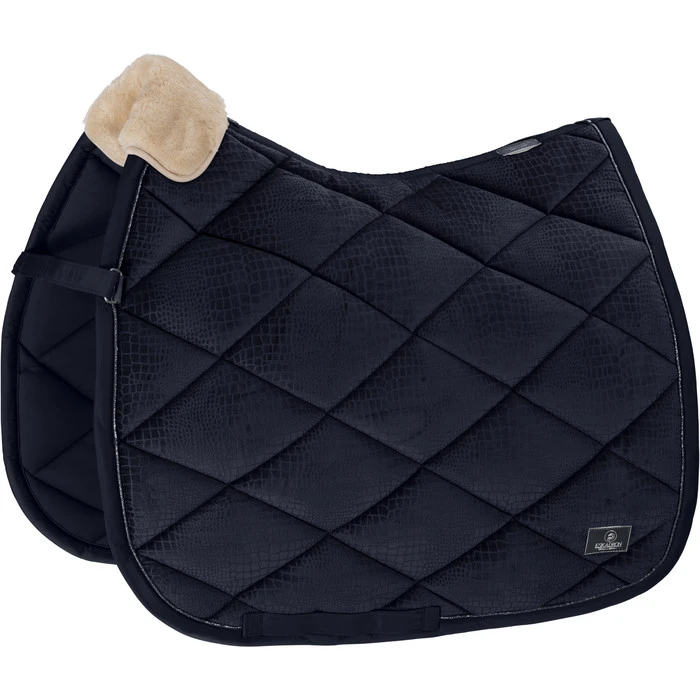 2022 Eskadron Velvet Croco Saddle Cloth 215038 - Navy 3 2022 Eskadron Velvet Croco Saddle Cloth 215038 - Navy