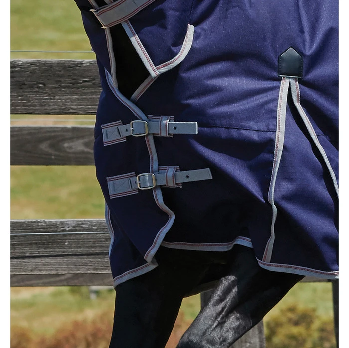 2022 Weatherbeeta Comfitec Essential Lite Standard Neck Turnout Rug - Navy / Silver 4 2022 Weatherbeeta Comfitec Essential Lite Standard Neck Turnout Rug - Navy / Silver - Image 2